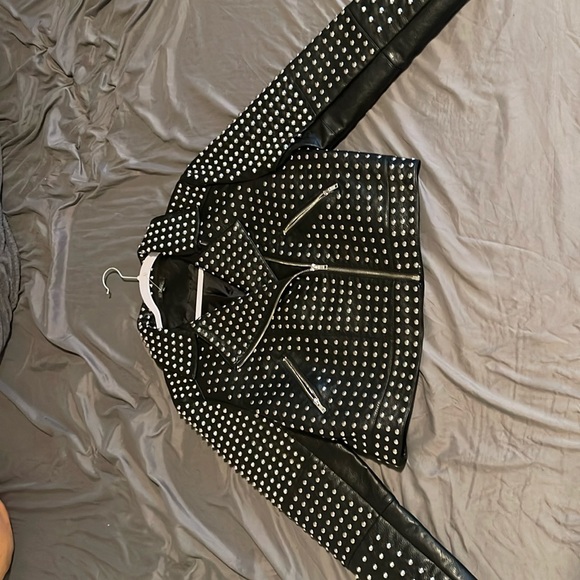 Studded leather jacket - Picture 1 of 5